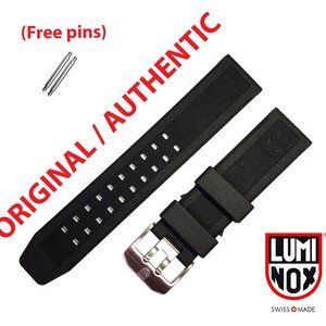 Luminox Band 23mm 3150 3080 8400 8800 1820 3050 3950 8050 SILVER BUCKLE
